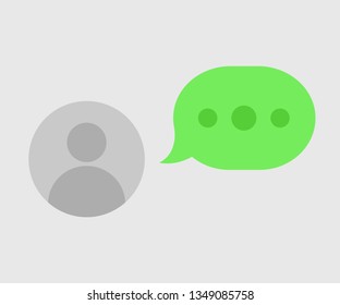 Chatting Icon, Symbol, Web, App. Whatsapp Element Ui. Vector Illustration. EPS 10.