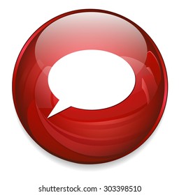 chatting icon /talk bubble  button
