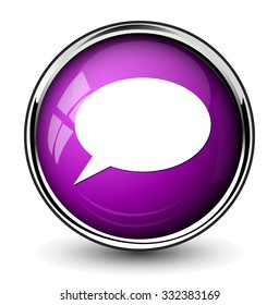 chatting icon /talk bubble  button