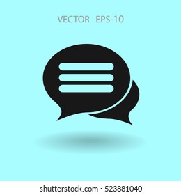 chatting icon. vector illustration