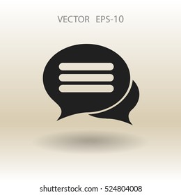 icono de charla. ilustración vectorial