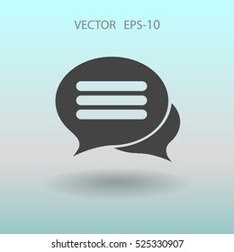 chatting icon. vector illustration