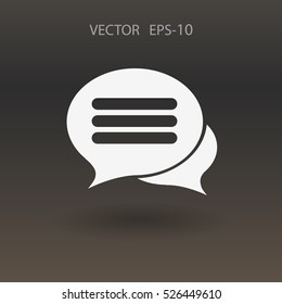 icono de charla. ilustración vectorial