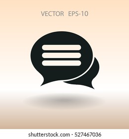 chatting icon. vector illustration