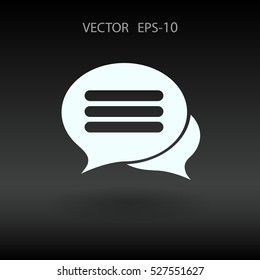 chatting icon. vector illustration
