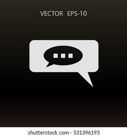 icono de charla. ilustración vectorial
