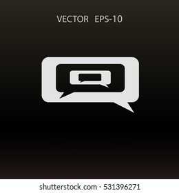 chatting icon. vector illustration