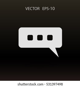 icono de charla. ilustración vectorial