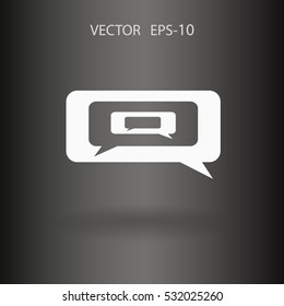 icono de charla. ilustración vectorial