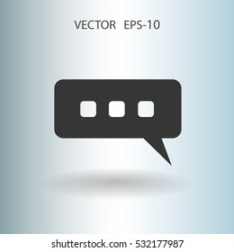 chatting icon. vector illustration