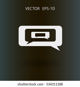 chatting icon. vector illustration
