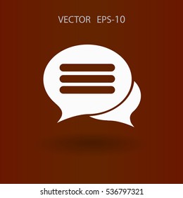 icono de charla. ilustración vectorial