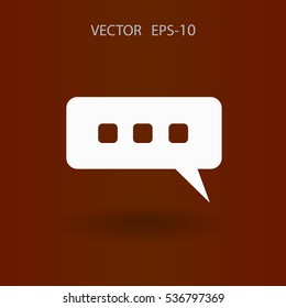 chatting icon. vector illustration