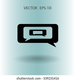 chatting icon. vector illustration