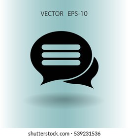 chatting icon. vector illustration