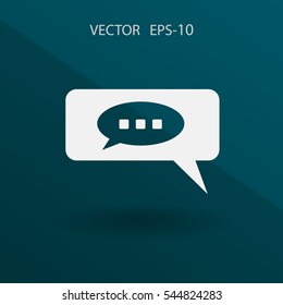 ícone de bate-papo. ilustração de vetor