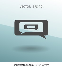 chatting icon. vector illustration