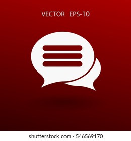 Chat-Symbol. Vektorgrafik