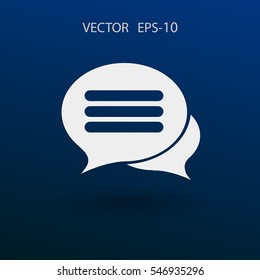chatting icon. vector illustration