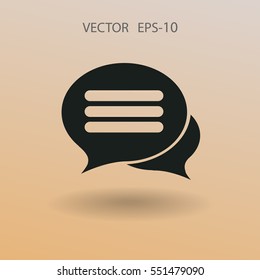 chatting icon. vector illustration