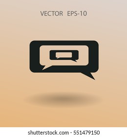 icono de charla. ilustración vectorial