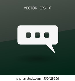Chat-Symbol. Vektorgrafik