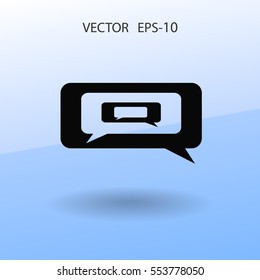 icono de charla. ilustración vectorial