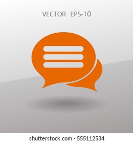 chatting icon. vector illustration