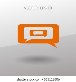 icono de charla. ilustración vectorial