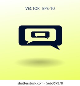 chatting icon. vector illustration