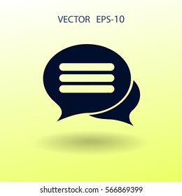 chatting icon. vector illustration