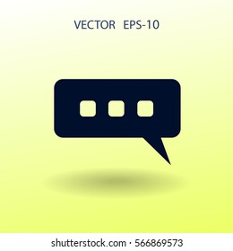 chatting icon. vector illustration