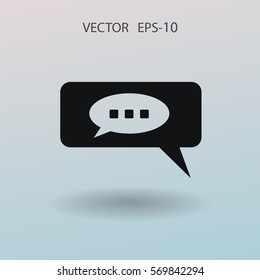 Chat-Symbol. Vektorgrafik