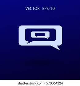 chatting icon. vector illustration