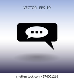 chatting icon. vector illustration