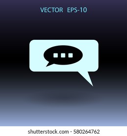chatting icon. vector illustration