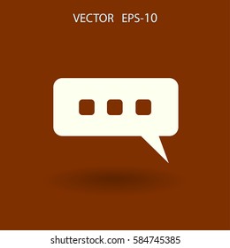 Chat-Symbol. Vektorgrafik