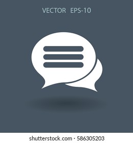 chatting icon. vector illustration