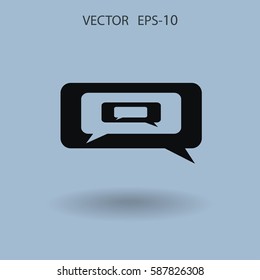 icono de charla. ilustración vectorial