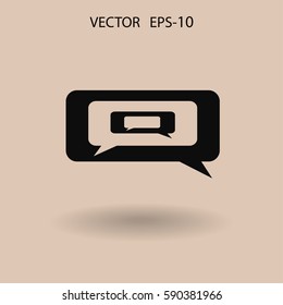 chatting icon. vector illustration