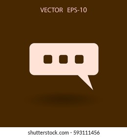 chatting icon. vector illustration