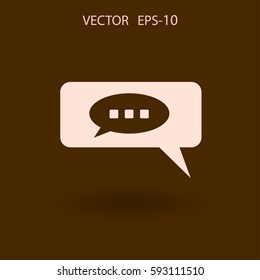 Chat-Symbol. Vektorgrafik