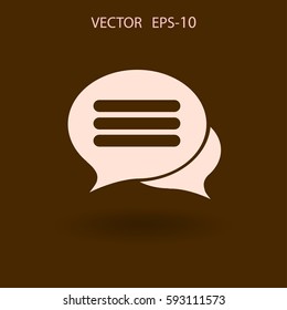 chatting icon. vector illustration