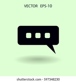 icono de charla. ilustración vectorial