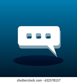 icono de charla. ilustración vectorial