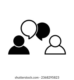 Chat-Ikone, Vektorgrafiken chatten Symbol 