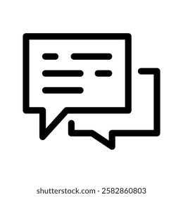 Chatting Icon Vector Symbol Design Illustration