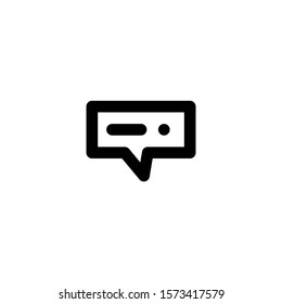 Chatting inbox building line icon. linear style sign for mobile concepts and web design. Outline vector chatting icon. Symbols, logo illustrations. Vector image