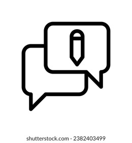 Logo der Chat-Linie für Website, Anwendung, Druck, Dokument, Plakatdesign usw., geeignet für Webdesign,Logo,App