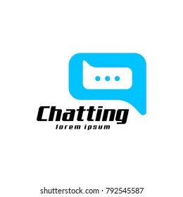 Chatting logo. Chat logo. Bubble chat logo . Logo Template